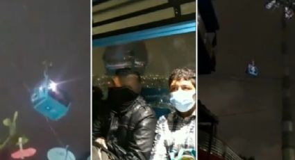 (VIDEO) "¡Ay, virgencita linda!": Así vivieron pasajeros del cablebús el terremoto en la CDMX
