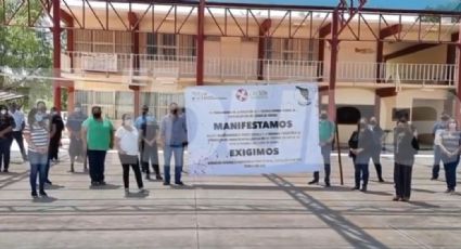 Docentes de Escuelas Normales se manifiestan en Cajeme; exigen respuesta al proyecto de reclasificación
