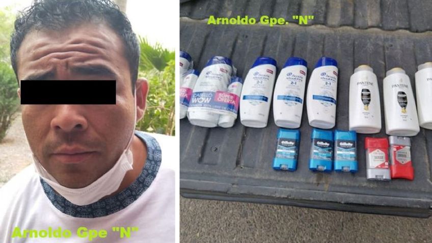 Tras robar artículos de higiene personal, arrestan a Arnoldo Guadalupe en Hermosillo