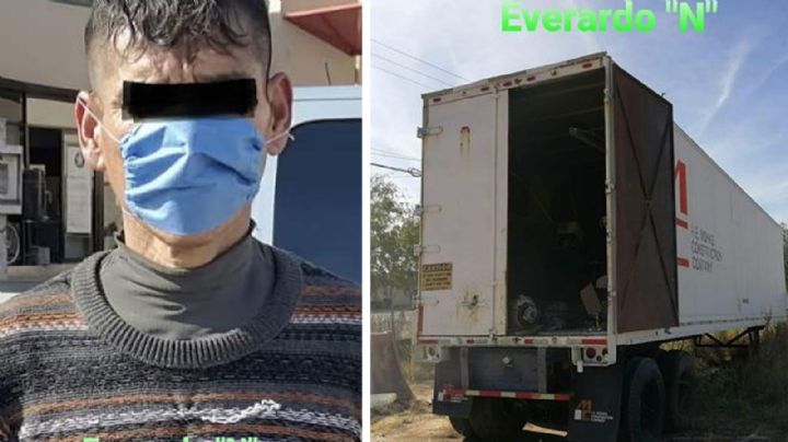 Por querer robar, Everardo 'N' queda encerrado en la caja de un tráiler en Hermosillo
