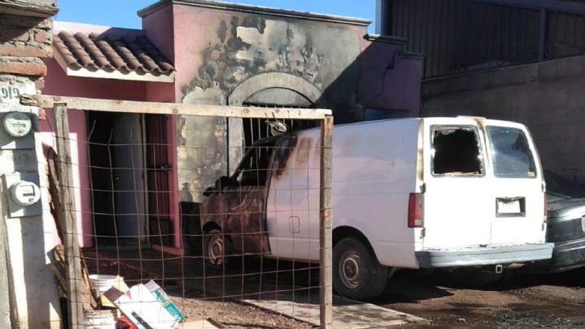 Ciudad Obregón: Incendio afecta vivienda y dos autos en Las Fuentes; se desconoce qué lo provocó