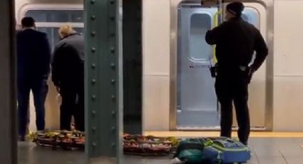 Frente a ciudadanos, mujer muere arrollada por el Metro; un "completo extraño" la empujó