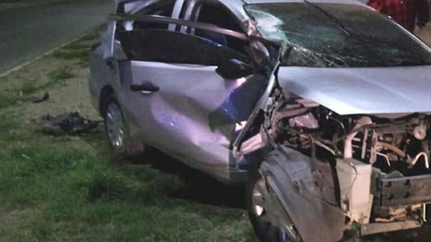 Tras perder control del volante, dos personas quedan lesionadas por choque en Hermosillo