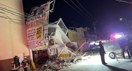 Explosión de tanque de gas provoca derrumbe de inmueble; reportan un muerto y 3 desaparecidos