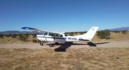 Aeronave con más de 300 kilos de presunta droga es interceptada en Puerto Peñasco