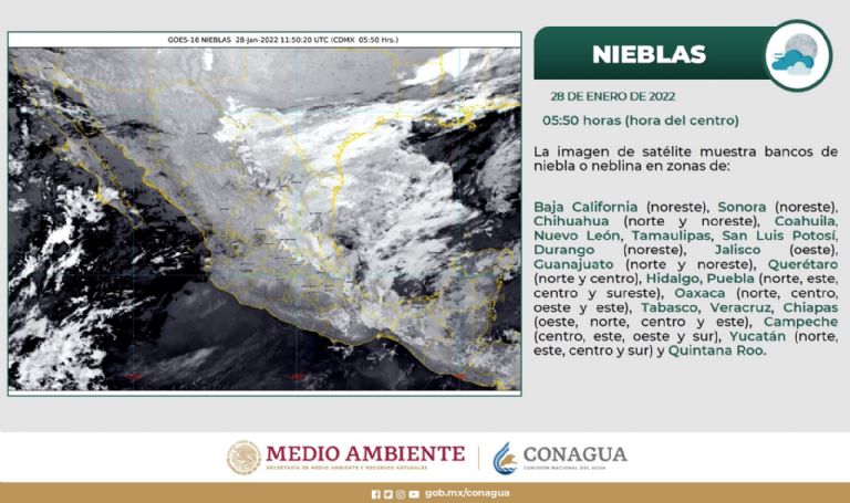 Conagua comparte el pronóstico del clima para este viernes