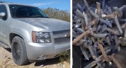 Hallan en Sonora auto blindado en estado de abandono; contenía 'poncha llantas' y munición