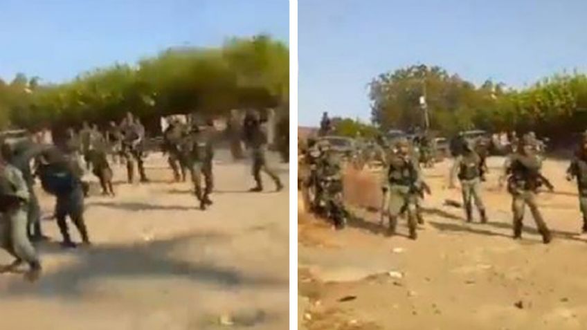 VIDEO: Con palos y piedras, pobladores corren a militares de comunidad en Michoacán