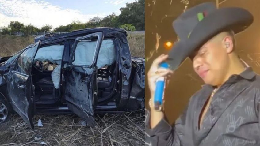 ¿Está grave? Eduin Caz de Grupo Firme rompe el silencio tras brutal accidente automovilístico