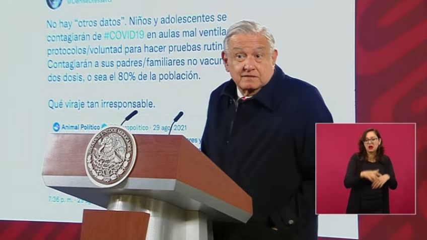 Ómicron: Pese a aumento de casos de Covid-19, AMLO insiste en regreso a clases presenciales
