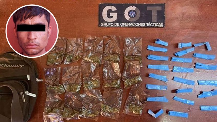 Hermosillo: Aprehenden a Jesús Armando en La Cholla en posesión de 44 envoltorios de droga