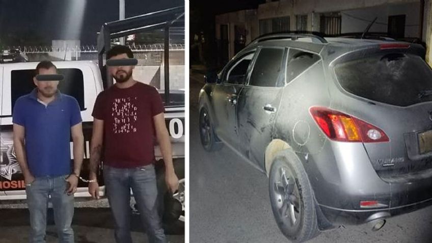 Detienen en Hermosillo a sujetos que circulaban en camioneta robada; los detectó el dueño