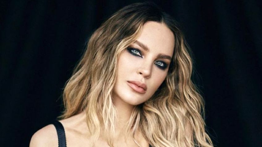 ¡Belinda lo vuelve a hacer! La novia de Christian Nodal se luce con coqueto bañador verde