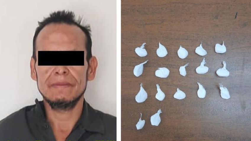 Capturan a hombre de 46 años en posesión de 17 envoltorios de droga en Hermosillo
