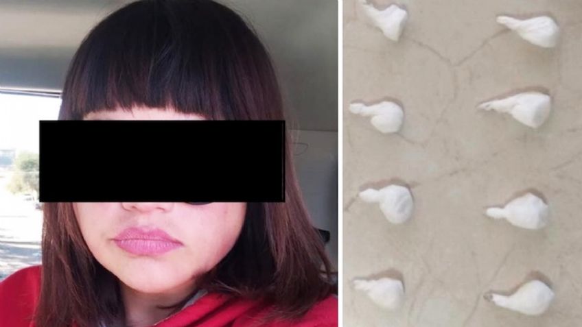 Capturan a presunta 'tiradora' en calles de Caborca; llevaba 15 envoltorios de droga