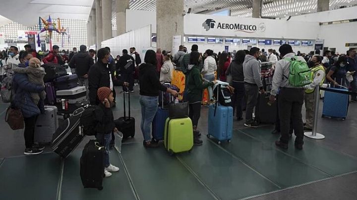 Ya van 203 vuelos cancelados por ómicron en el AICM