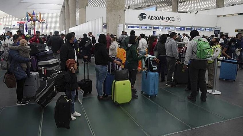 Ya van 203 vuelos cancelados por ómicron en el AICM