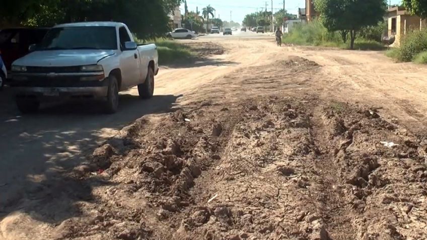 Falta de inversión pública en Navojoa: 60 por ciento de sus calles son de terracería