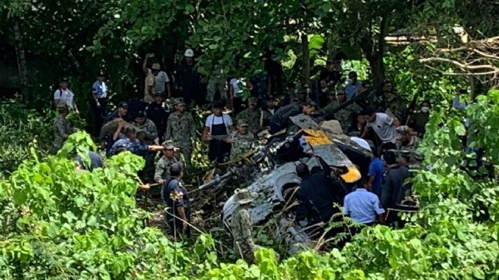 VIDEO: Se desploma un helicóptero de la Marina en Tabasco; No se descartan muertos