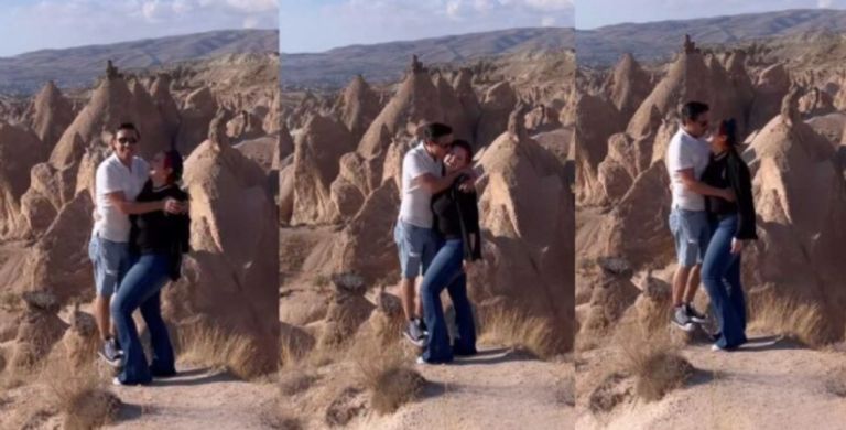 Allisson Lozz y su esposo en Turquía