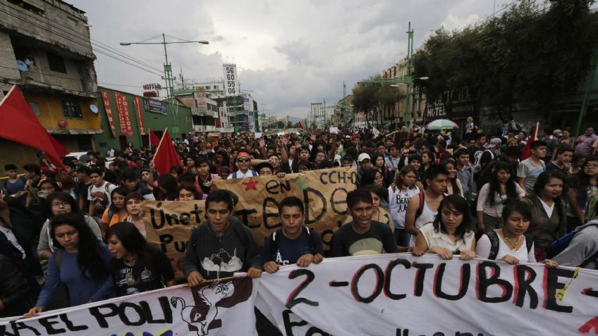 Esta será la ruta y la hora de la marcha de este 2 de octubre en la Ciudad de México