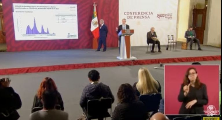 En la imagen, el doctor Hugo López-Gatell informa sobre el Covid-19 en México. Foto: Internet