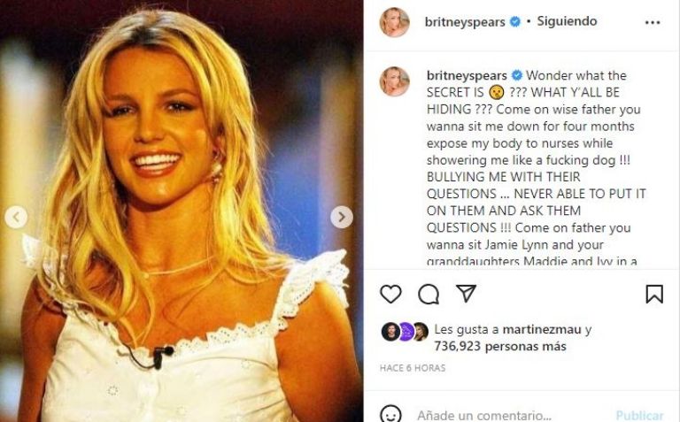 Publicación de Britney Spears