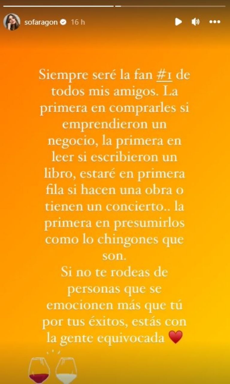 Sofía manda mensaje tras confirmar su soltería