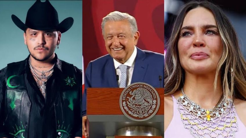 Tras rumores de ETS, Christian Nodal daría concierto en el Zócalo CDMX: AMLO 'consultará' a Belinda