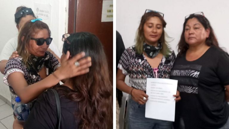 El reencuentro de Esbeydi Paulina con su familia