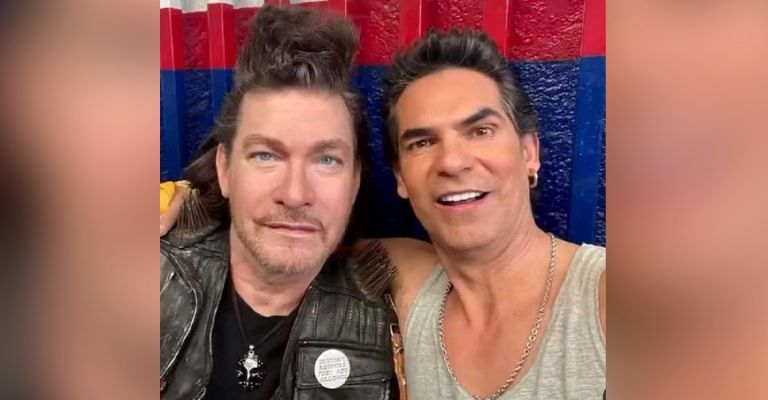 Sebastián Ligarde con Armando Araiza