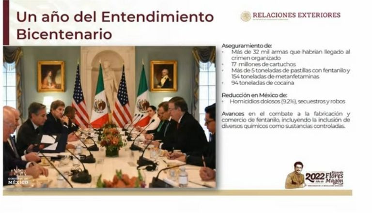SRE informa sobre Entendimiento Bicentenario. Foto: Gobierno de México