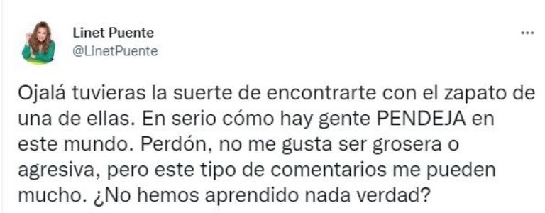 Respuesta de Linet Puente