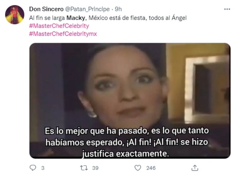 Memes por la salida de Macky de 'MasterChef Celebrity'. Foto: Internet