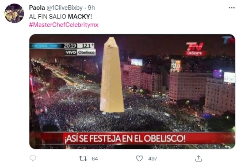 Memes por la salida de Macky de 'MasterChef Celebrity'. Foto: Internet