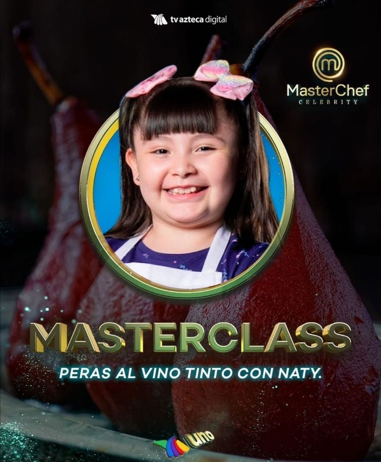 Naty, ganadora de 'MasterChef Junior' estuvo presente en 'MasterChef Celebrity'. Foto: Twitter