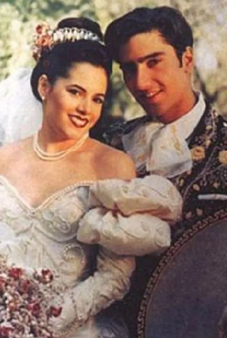 América Guinart y Alejandro Fernández durante su boda en 1992
