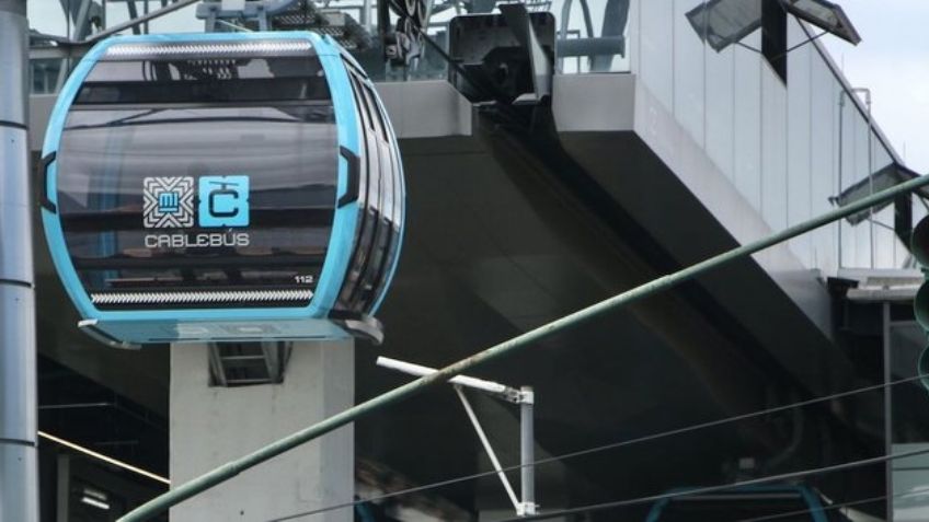 Nada atinado: Cablebús aparece con 'embolsados' en esta estación; fue para Halloween