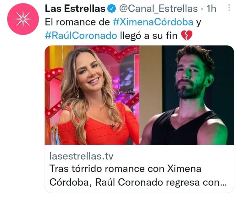 Confirman ruptura entre Ximena y Raúl