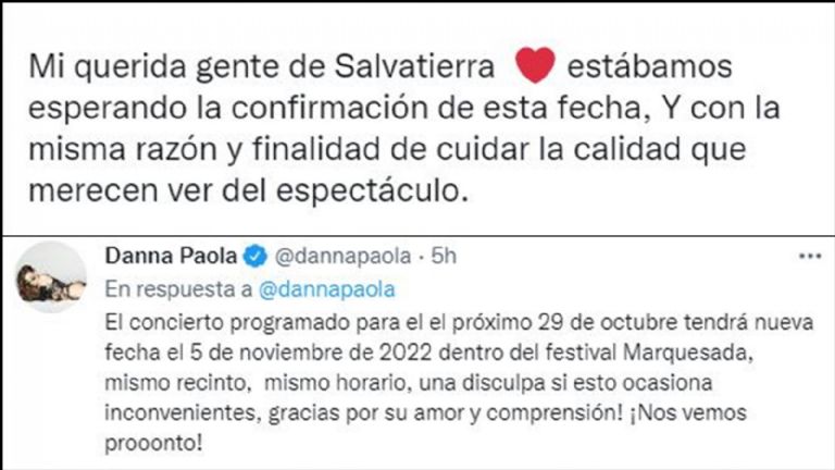 Danna Paola comunicado