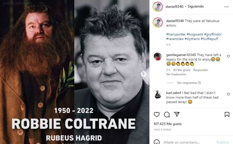 Publicación de Daniel Radcliffe