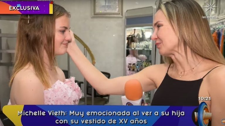 Michelle Vieth está en los preparativos de los XV años de su hija