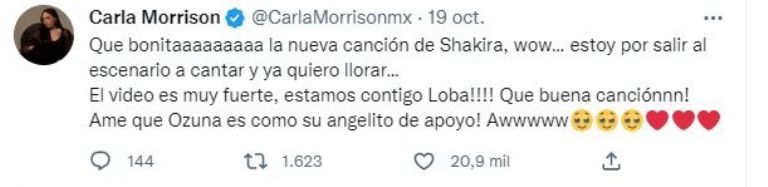 Carla Morrison habla de la canción de Shakira