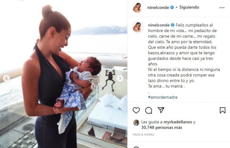 Mensaje de Ninel Conde a Emmanuel