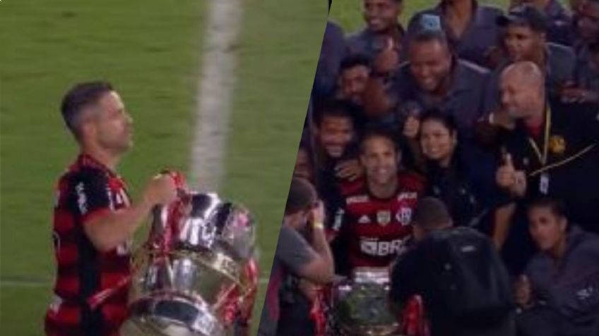 VIDEO: El capitán del Flamengo celebra título con los trabajadores del estadio Maracaná