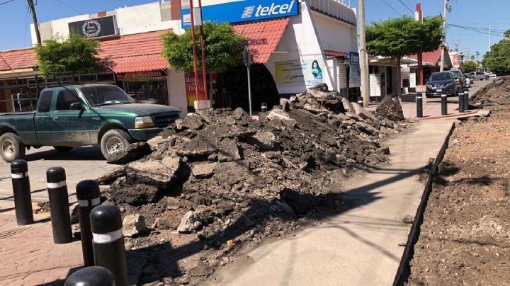 Sonora: Comerciantes y conductores, afectados por el arreglo de cruceros en Navojoa
