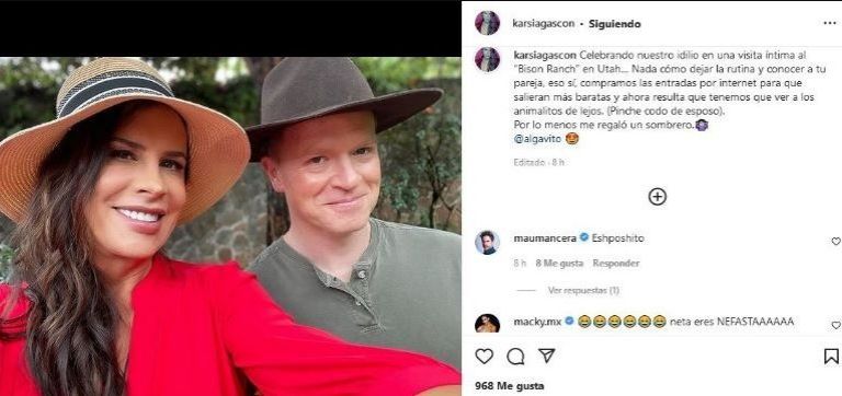 Karla Sofía Gascón y Arturo López Gavito