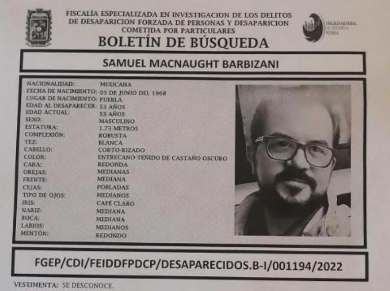 Ficha de búsqueda de Samuel MacNaught. Foto: Internet