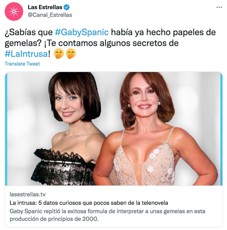 Twitter @Canal_Estrellas