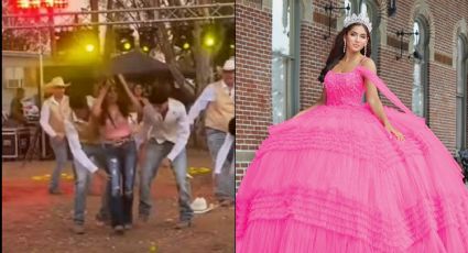 VIDEO: Chambelanes jalan el cabello de una quinceañera tras dar un mal paso en pleno baile